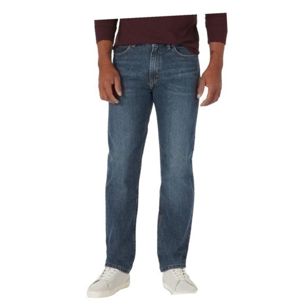 NWT Men Lee Straight Jeans Regular Fit Sits At The Waist 42x30